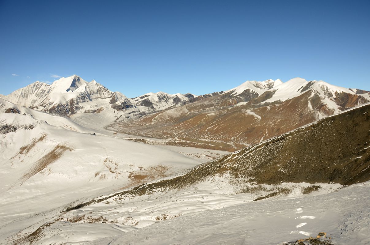 06 Dhaulagiri V, Dhaulagiri III, Dhaulagiri II, Sita Chuchura, Hidden Valley, Mount Hongde From The Top Of The Ridge Above Kalopani At 5646m Climbing Dhampus Peak 